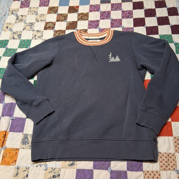 REI Tops - REI Blue Sweatshirt‎ Womens Size Medium V Inset Crew Neck
